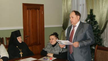 Проектантов приветствует глава района Геннадий Шехматов