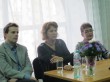 Денис Кожевников, Анастасия Ефремова и Наталия Старосельская на встрече с журналистами